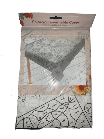 Paper Activity Happy Thanksgiving Tablecover