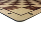 WE Games Mousepad Chess Board 20 in. with Wenge Wood Grain Design - enhanced Tournament Chess Mat  Perfect Travel Chess Board for mature-themeds