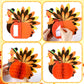 Fourluoo 6 Pcs Thanksgiving Table Centerpiece Decorations Paper Turkey Decor Thanksgiving Honeycomb Decorations 3D Paper Turkey