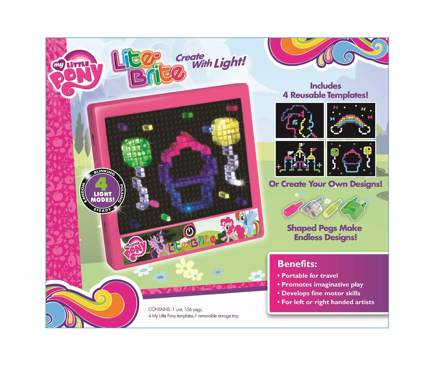 Lite Brite My Little Pony Magic Screen Toy, Great And Activity Toy 4+