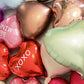 Rose Gold Heart Shaped Balloons Pack Of 12,18 Inch Silver Love Valentine Balloons Pink Heart Romantic Balloons For Valentines Da