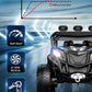 ANPABO 24V 4X4 Ride on Car Truck w/Remote Control, 4WD/2WD Switchable Kids UTV, 19 Spacious Seat, 4 Shock Absorbers, Soft Start,