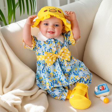 Babeside Lifelike Reborn Baby Dolls - Leen 20 Inch Soft Body Realistic-Newborn Smile Baby Boy Doll Poseable Real Life Baby Dolls