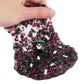 Green Purple Black Bingsu Slime, Non-Sticky Glimmer Crunchy Slime, Slime Party Favors For Kids, Slime Sensory Toys For Birthday