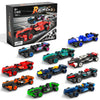 F1 Race Cars Building Blocks 10 Pack Car Toy Building Set for Kids 732 PCS Building Set For Boys & Girls Ages 6+ a Surprise Gift for Racing Fans - Gift Idea for Birthday/Christmas/Childrens Day