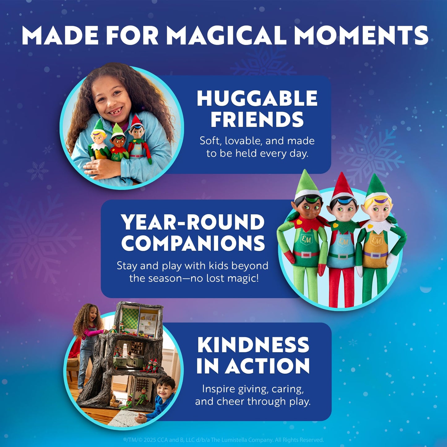 The Elf on the Shelf Elf Mates Toy Maker - Black Hair Doll with Scarf & Earmuffs - Enchanted Forest Edition for Ages 3+