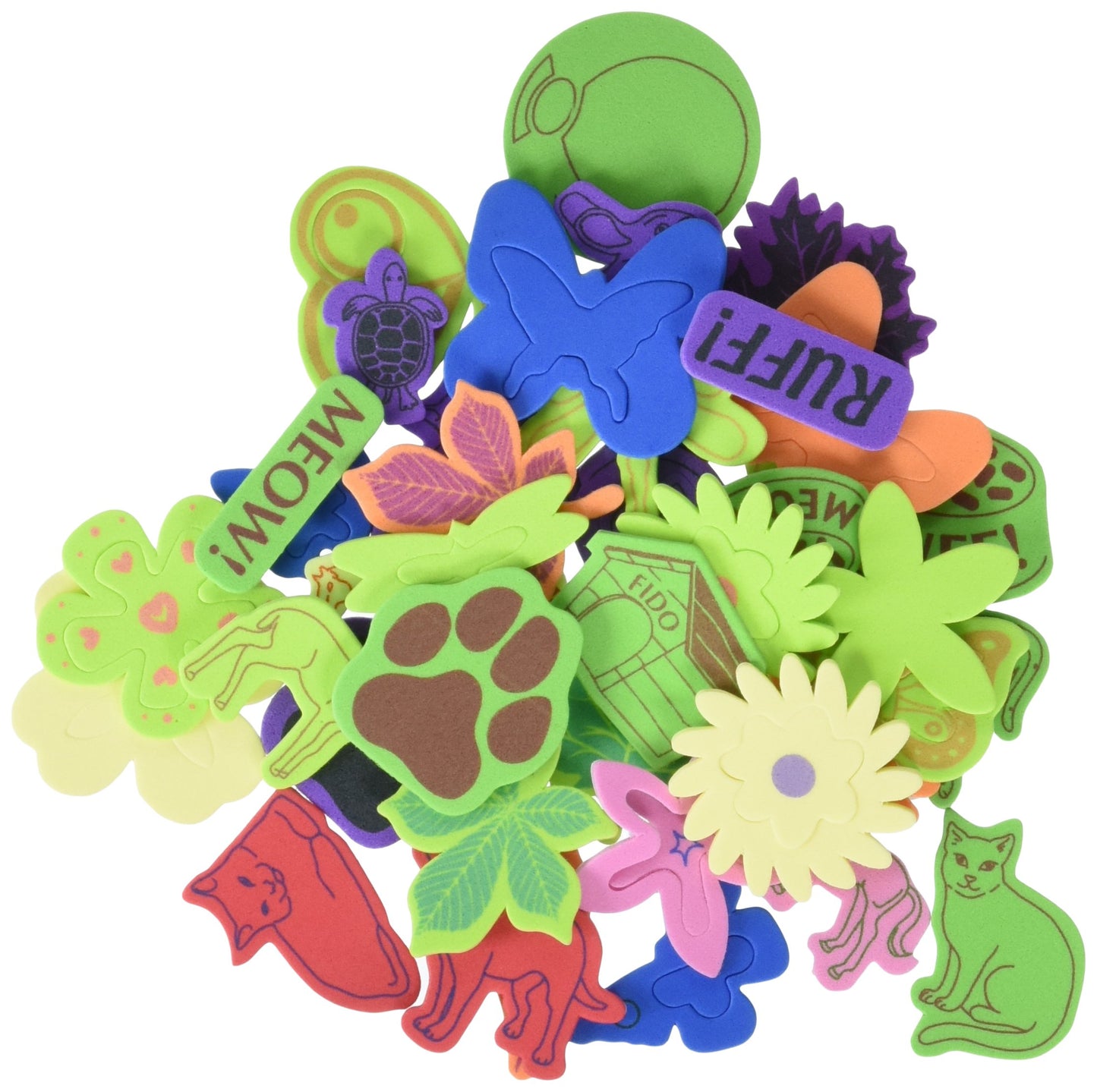 Wonderfoam AC9096 3D Foam Sticker Box, Nature Theme
