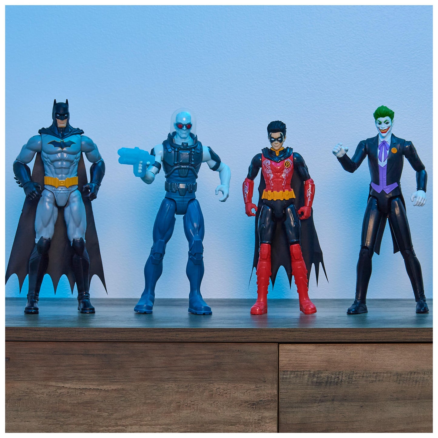 DC Comics, 12-inch Combat Batman Action Figure, Kids Toys for Boys and Girls Ages 3 and Up (Pack of 4)
