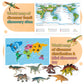 50 Realistic Dinosaur Toys For 3-7 Year-Old Kids, With Dinosaur Book & Dinosaur Learning Cards - Educational Small Dinosaur Figures For Dinosaur Party Favors, Dinosaur Gifts, Boys And Girls