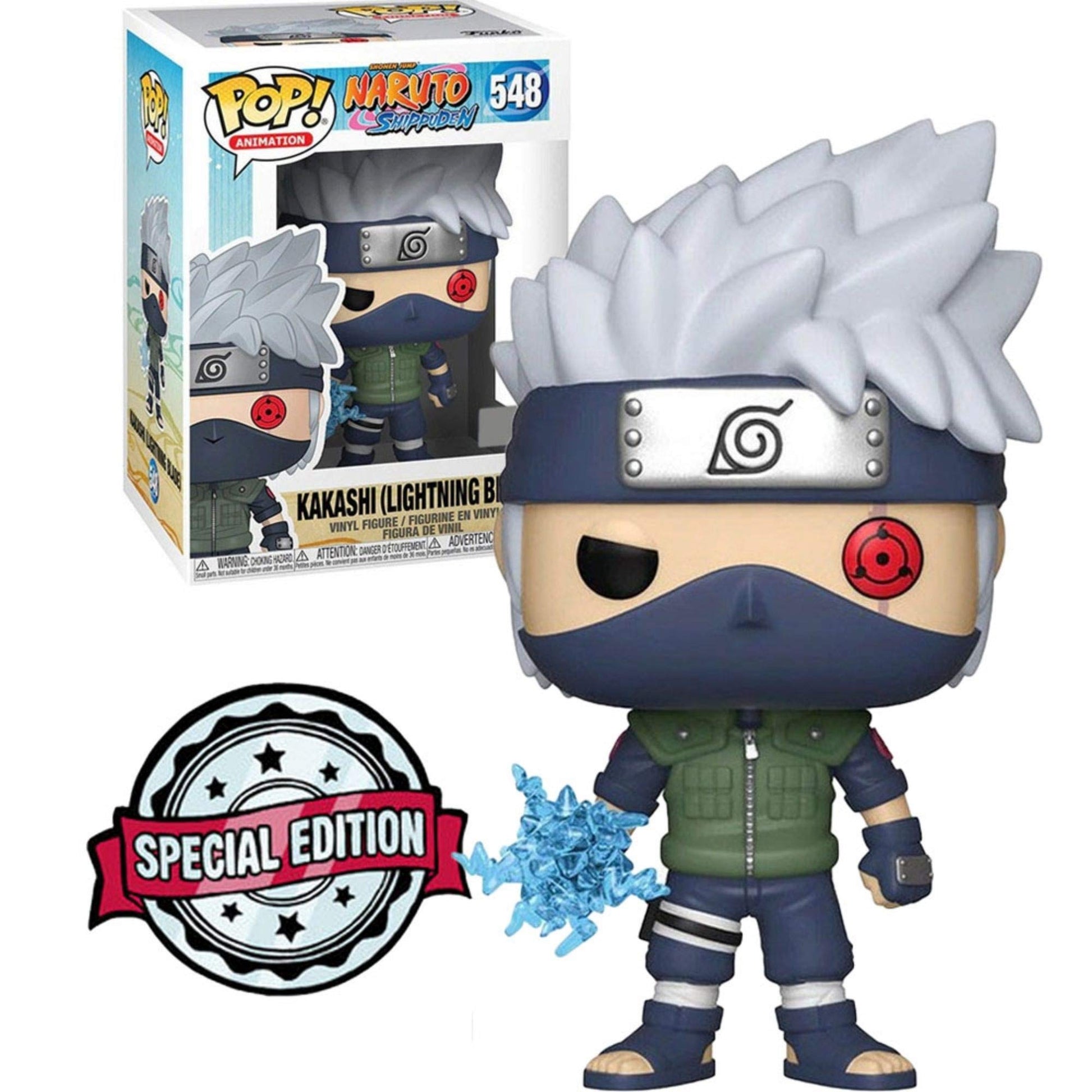 Funko Pop Animation: Naruto Shippuden - Kakashi with Lightning cutting edge Collectible Figure  Multicolor