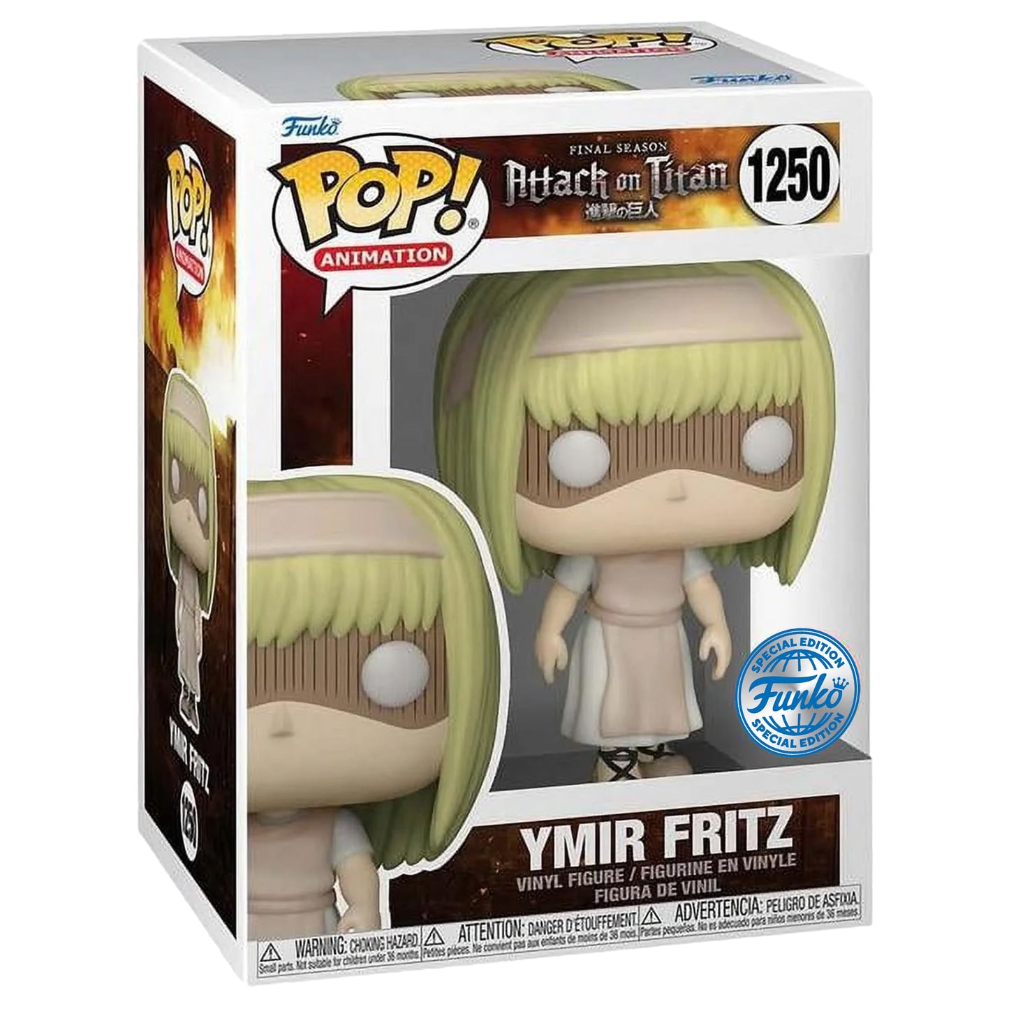 Funko: Attack On Titan - Final Season Collector'S Box - Special Edition Exclusive With Ymir Fritz And Child Eren Pop!