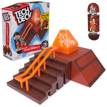 TECH DECK  Pyramid Shredder 2.0  X-Connect Park Creator  Customizable and Buildable Ramp Set with limited availability Fingerboard  Kids Toy for Ages 6 and up