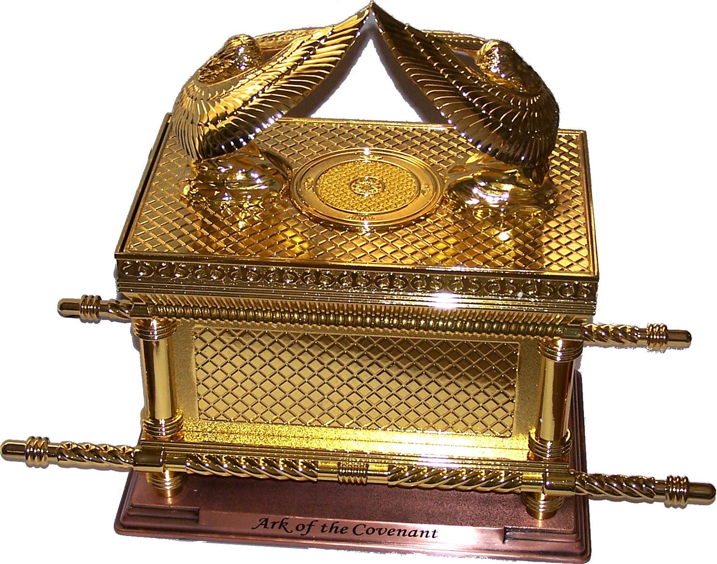Shofars From Afar Large Ark of The Covenant - Copper Base, Gold Finish