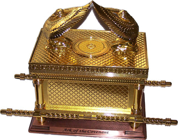 Shofars From Afar Large Ark of The Covenant - Copper Base, Gold Finish