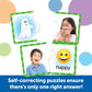 Learning Resources Feelings & Emotions Puzzle Cards, 48 Pieces, Social Skills & Speech Therapy, Ages 3+, Model LER6091