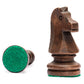 Wegiel Handmade Chess Pieces Set, Brown Wood, 8.3"L x 5.7"W x 3"H, Model SH-CH104-A, Includes Storage Case