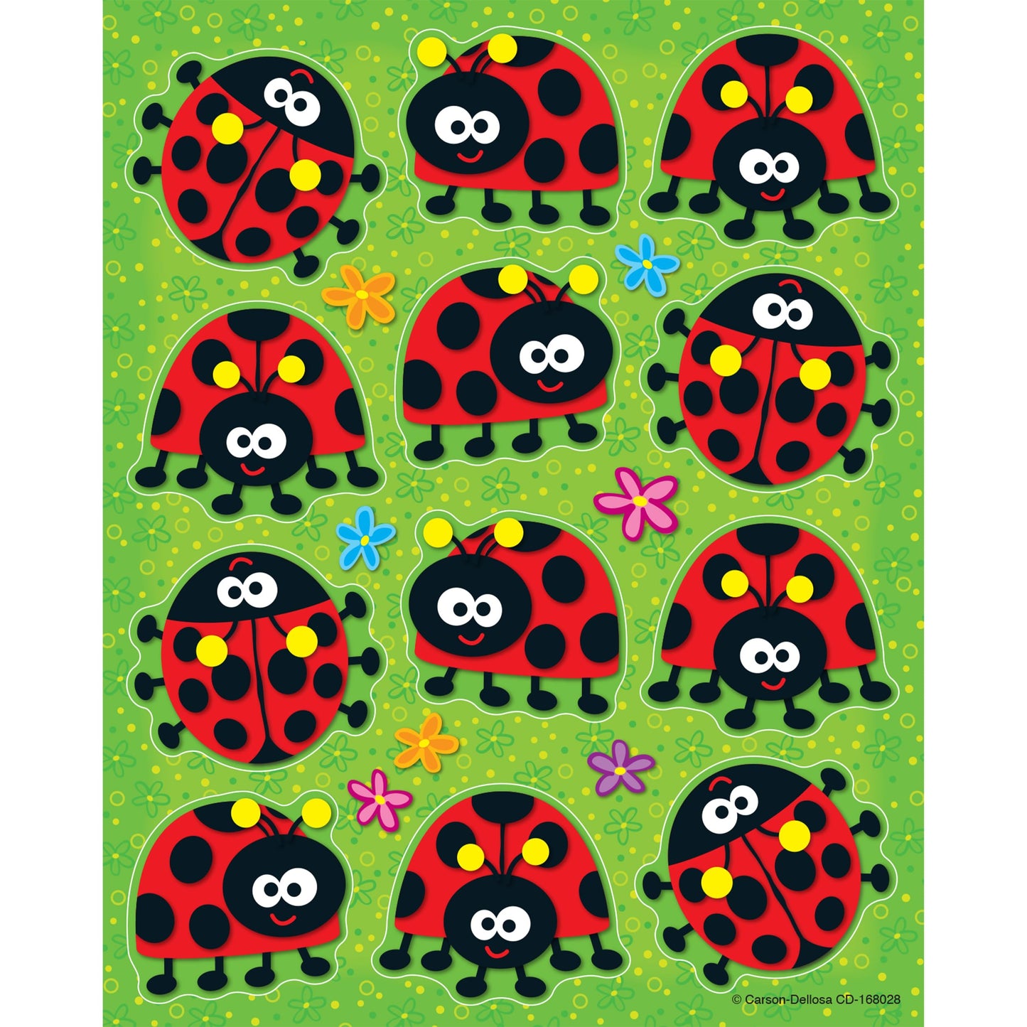 Carson Dellosa Ladybugs Shape Stickers