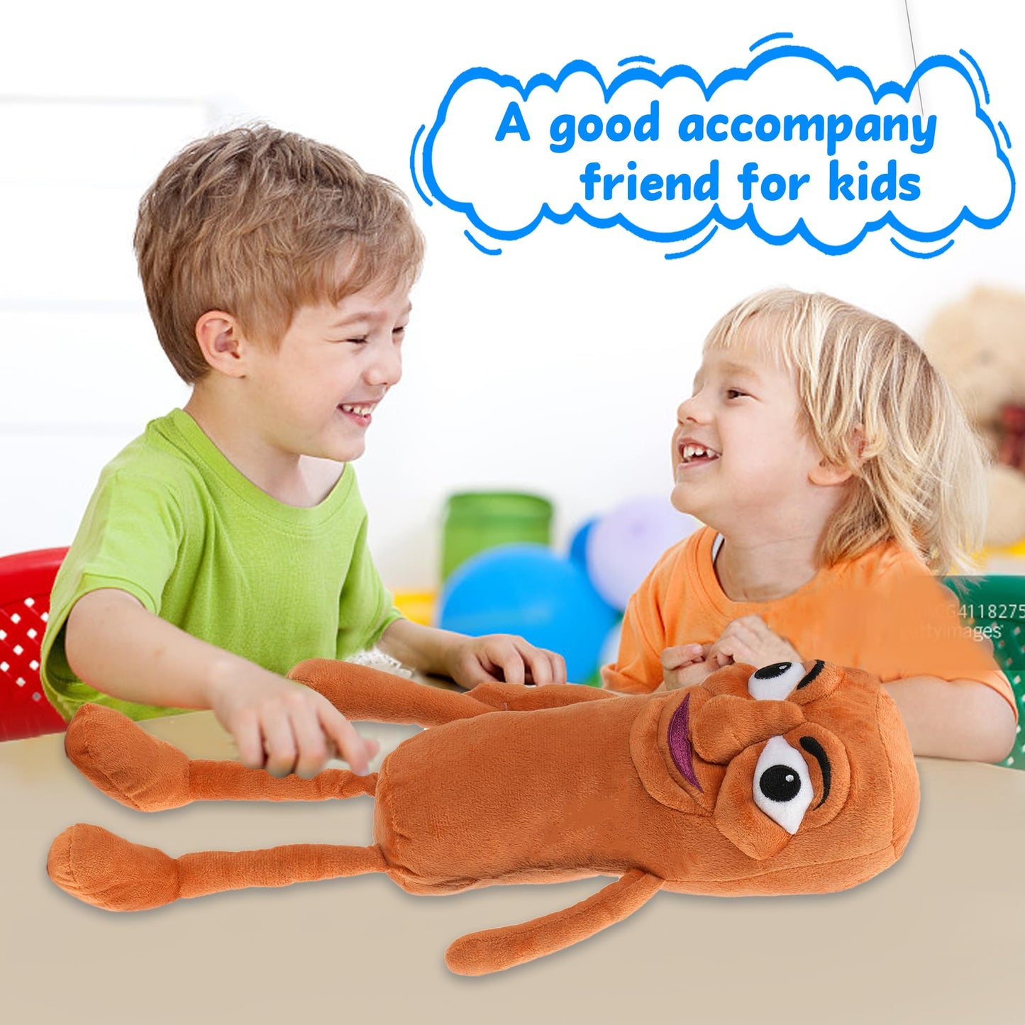 Italian Brainrot Plush Toy  17 Inch Tung Tung Tung Sahur Plushies Toys  Soft Stuffed Funny Meme Animals Dolls Gifts for Kids Boys Girls