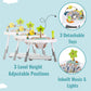 Dream On Me Curio Sit N Seek Baby Activity Center In Mint, 2 In 1 Activity Center And Play Table With 3 Detachable Toys And Musi