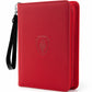 4 Pocket Card Binder for 320 Cards  Fabmaker enhanced Zip Trading Card Binder  Portable PU Card Collection Binder  Collector Card Album  Card Folder for MTG  TCG  Sports Cards  Game Cards (Red)