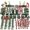 Amor Present 307 Pcs Army Men Military Playset, Army Toys Soldier Playset Plastic Toy Soldiers Figures And Accessories With Vehicles, Aircraft, Tanks, Missiles