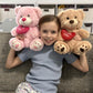 Beniny 12'' Teddy Bear With Heart, Cute Pink Teddy Bear Stuffed Animals For Valentines Day Soft Bear Plushie Toy Stuffed Bear Pl