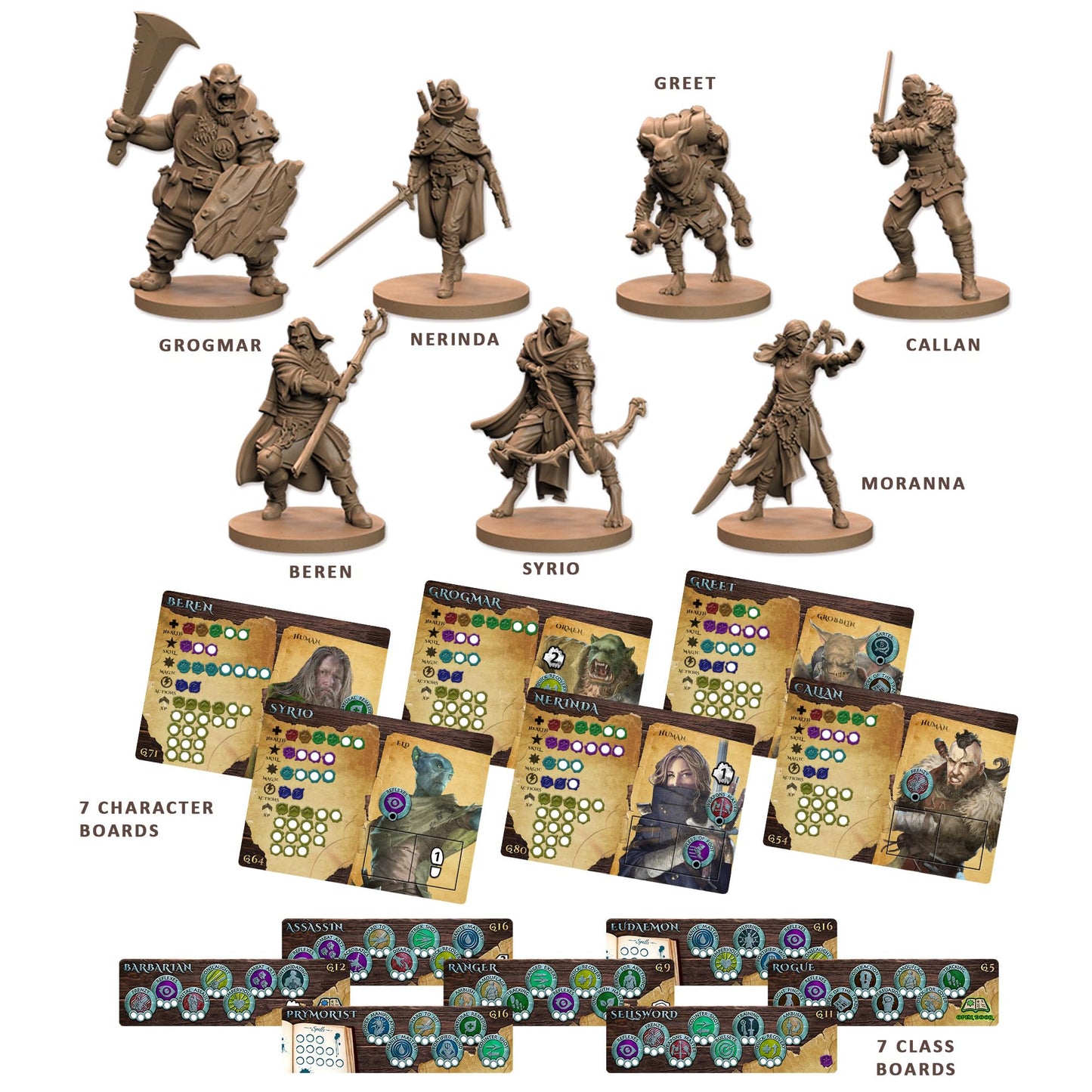 Battle Systems Maladum Dungeons of Enveron Starter Set - Fantasy Dungeon Crawler Game, 10.24" x 2.09" x 10.59", Black, High-