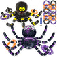Max Fun Halloween Ring Toss Games For Kids, 2 Pack Inflatable Spiders Set Halloween Party Favor Supplies Holiday Carnival School Decoration Outdoor Indoor Spooky Creepy Game