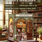 CUTEBEE DIY Book Nook Kit  Miniature House Kits for mature-themed and Teens  DIY Miniature Book Nook kit with Sensor Led Light  Gifts for Lovers and Family (Gallery Bookstore)