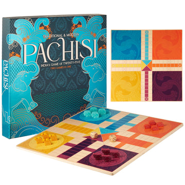 Pachisi: India'S Game Of Twenty-Five - Features 2-In-1 Modern And Traditional Rulesets - Double-Sided Board Game With Colorful A
