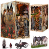 MiniCity Book Nook Kit - DIY Miniature House 3D Wooden Puzzle for mature-themed and Teens  Booknook Bookshelf Decor Scale Model Build with LED Light  Gifts for Family and Friends (Sleeping Beauty)