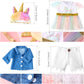 Set Of 2 Unicorn Skirt Teddy Bear Clothes Outfit Fits Most 14'' - 18'' Bear Plush Stuffed Animal Outfit Build A Bear Doll Clothe