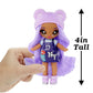 Na! Na! Na! Surprise Mini Backpack Bedroom Lizzy York Fashion Doll, Fuzzy Purple Bear Backpack, Gift For Kids, Ages 5 6 7 8+ Years