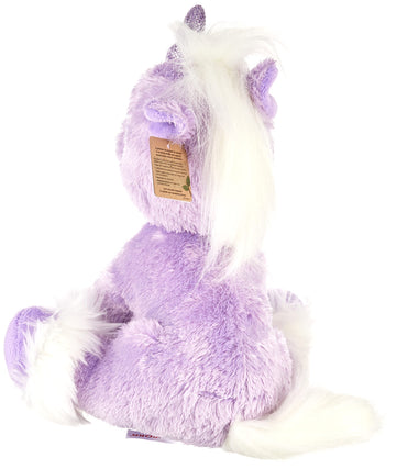 Aurora Unicorn Stuffed Animal - Purple, 11.5 Inches, Polyester - Enchanting Fantasy Dreaming of You™ Model 07791