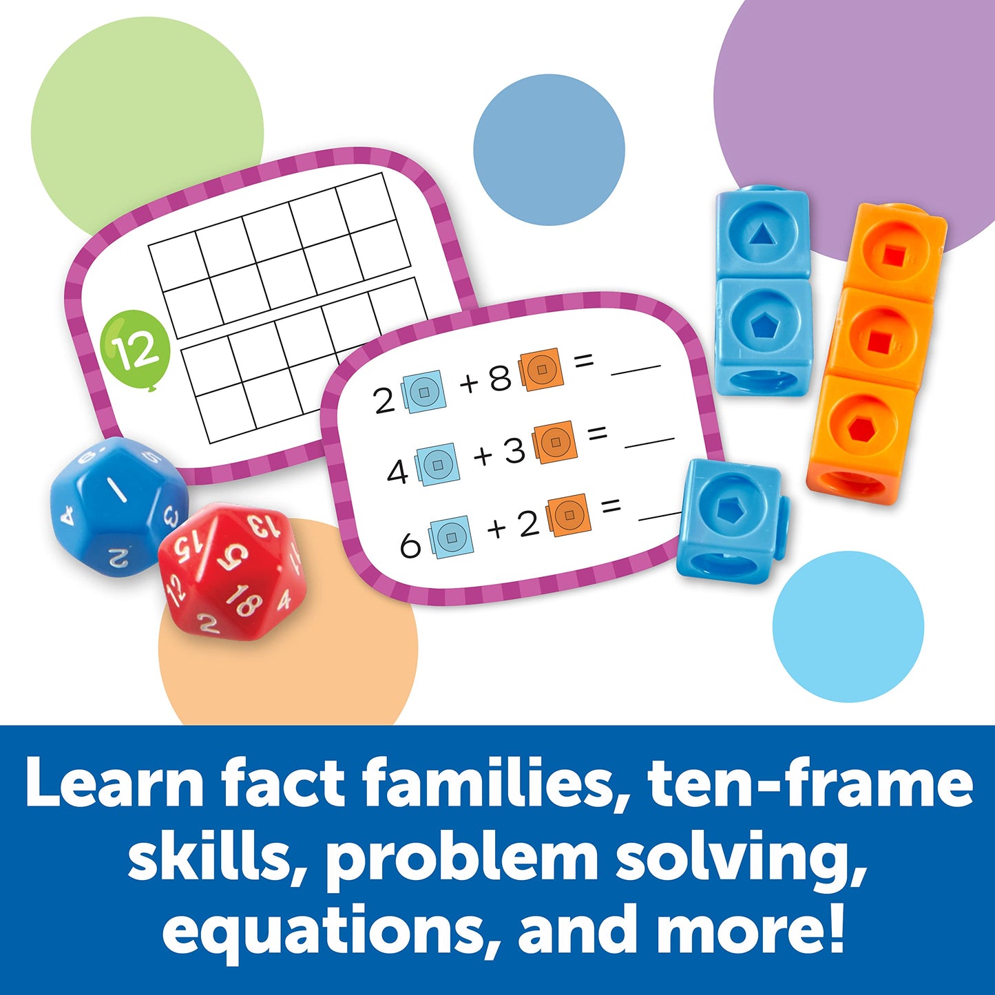 Skill Builders! 1St Grade Addition & Subtraction, Homeschool Curriculum, First Grade Learning Games, First Grade Learning Materials,Back To School, 109 Pieces, Age 6+