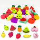JIAHO 9 Pcs Fruit Squishy Mochi Toys, Kawaii Mini Squishies, Party Favors for Kids, Carnival Prizes, Squeeze Fidget Bulk - Chris