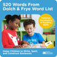 Sight Words Flash Cards 520 Word Set : Educational Abc Alphabet Letter Flashcards Homeschool Kindergarten Learning, Read Site La