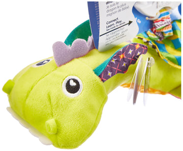 Lamaze Clip On Car Seat And Stroller Toy - Flip Flap Dragon - Crinkle Car Seat Toys And Stroller Toys - Sensory Toys For Babies - Travel Toys For Car - Infant Toys Ages 0 Months And Up