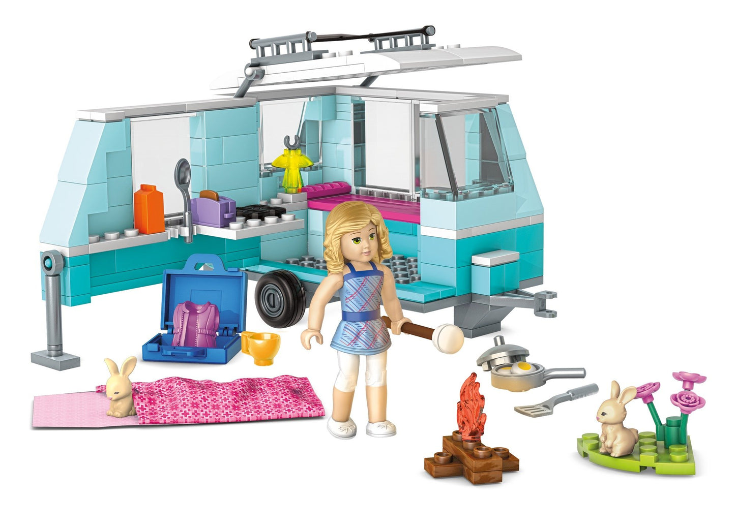 Mega Construx Lanie's Camping Trip Building Set DYN75 - Multicolor Plastic Adventure