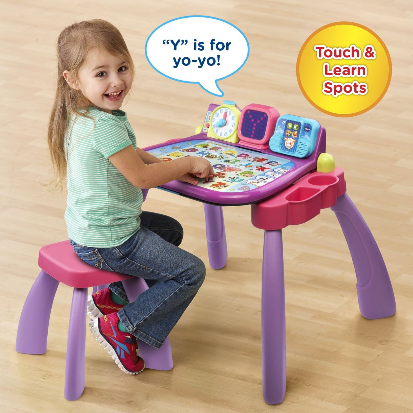 VTech Touch and Learn Activity Desk (Frustration Free Packaging), Purple