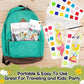 3Pack Watercolor Paint Coloring Books, 20-Page Pocket Painting Pictures Drawing Arts Set Graducation Birthday Gifts for Toddlers