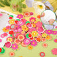 Julbear Flower Foam Sticker, 300Pcs Bulk Spring Self-Adhesive Foam Stickers Colorful Mixed Stickers For Kids Party Diy Crafts Fa