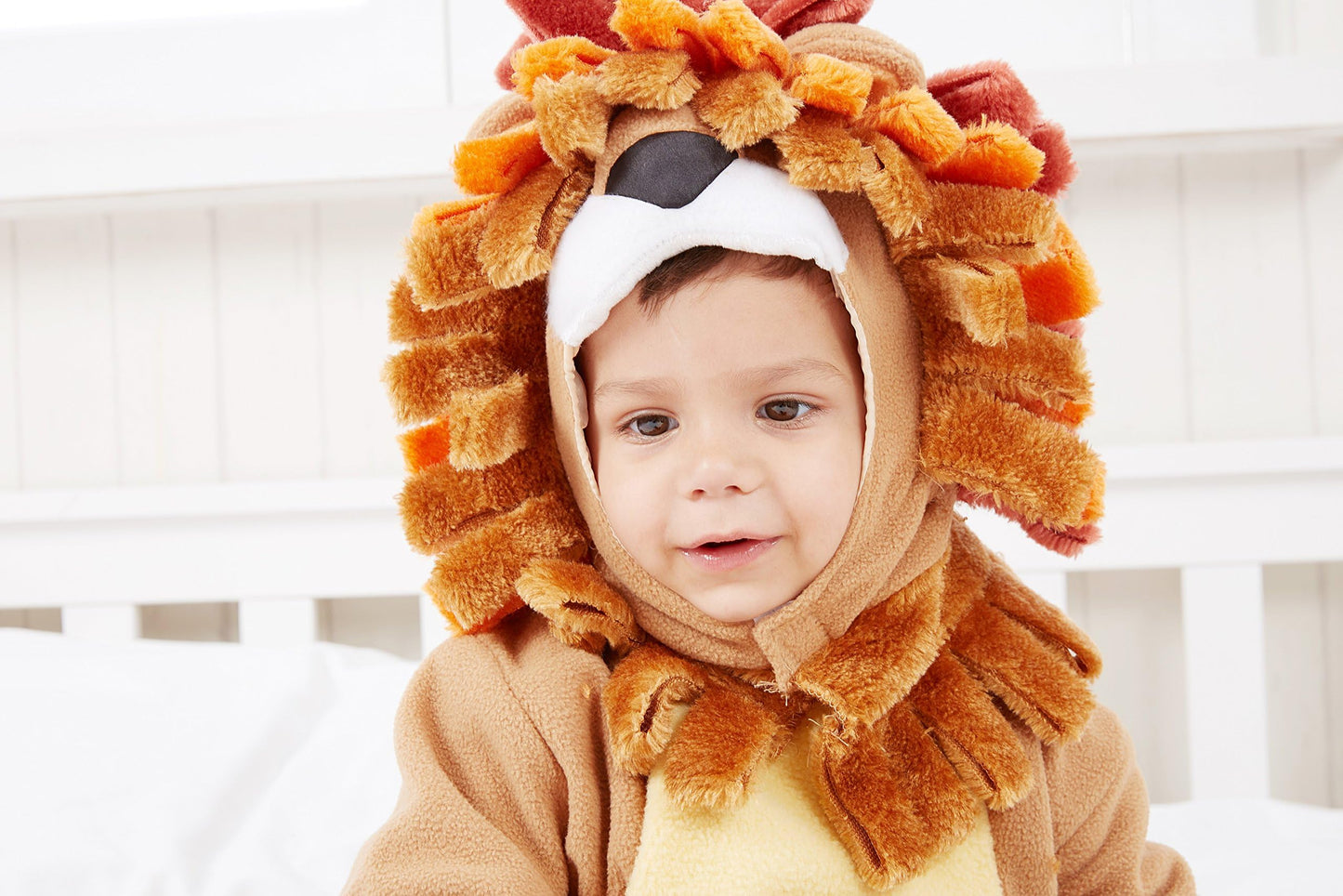 Spooktacular Creations Halloween Baby Lion Costume Toddler Set With Toy Zebra For Kids Deluxe Realistic Halloween Dress Up, Animal Themed Party (6-12 Months)