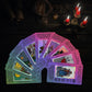 Smoostart Pink Tarot Cards For Beginners With Meanings On Them, Surface Laser Cards Holographic Tarot With Guide Book, Tarot Cards Deck With Keywords