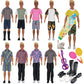 Eutenghao 25Pcs Doll Clothes And Accessories For 12 Inch Boy Dolls Includes 16 Different Wear Clothes Shirt Jeans Pants Shoes For 12'' Boyfriend Doll With Dog,2 Tennis Racket,Violin And Surfboard