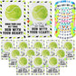 Zeyune 20 Set Tennis Party Favors Beaded Bracelets Tennis Gifts Bulk Party Supplies Birthday Decorations for Women Men Clay Adju