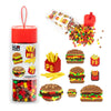 Pix Brix Pixel Art Kit Puzzle Bricks - Food Series, Hamburger & Fries - Patented Building Brick Set to Recreate Your Favorite Fo