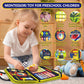 Busy Board ,Montessori Toys For Baby 3+ Year Old,Learning Toys Sensory Busy Book 12 Pages Educational Activity Basic Dress Motor