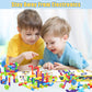 Wishalife 175 Pieces Stem Building Blocks Set, Kids Tube Locks Construction Set With Baseplate, Preschool Educational Pipe Toy Gift For Toddler Aged 3+