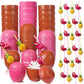 CHENGU 48 Pcs Coconut Cups Party Set, Pink,Brown